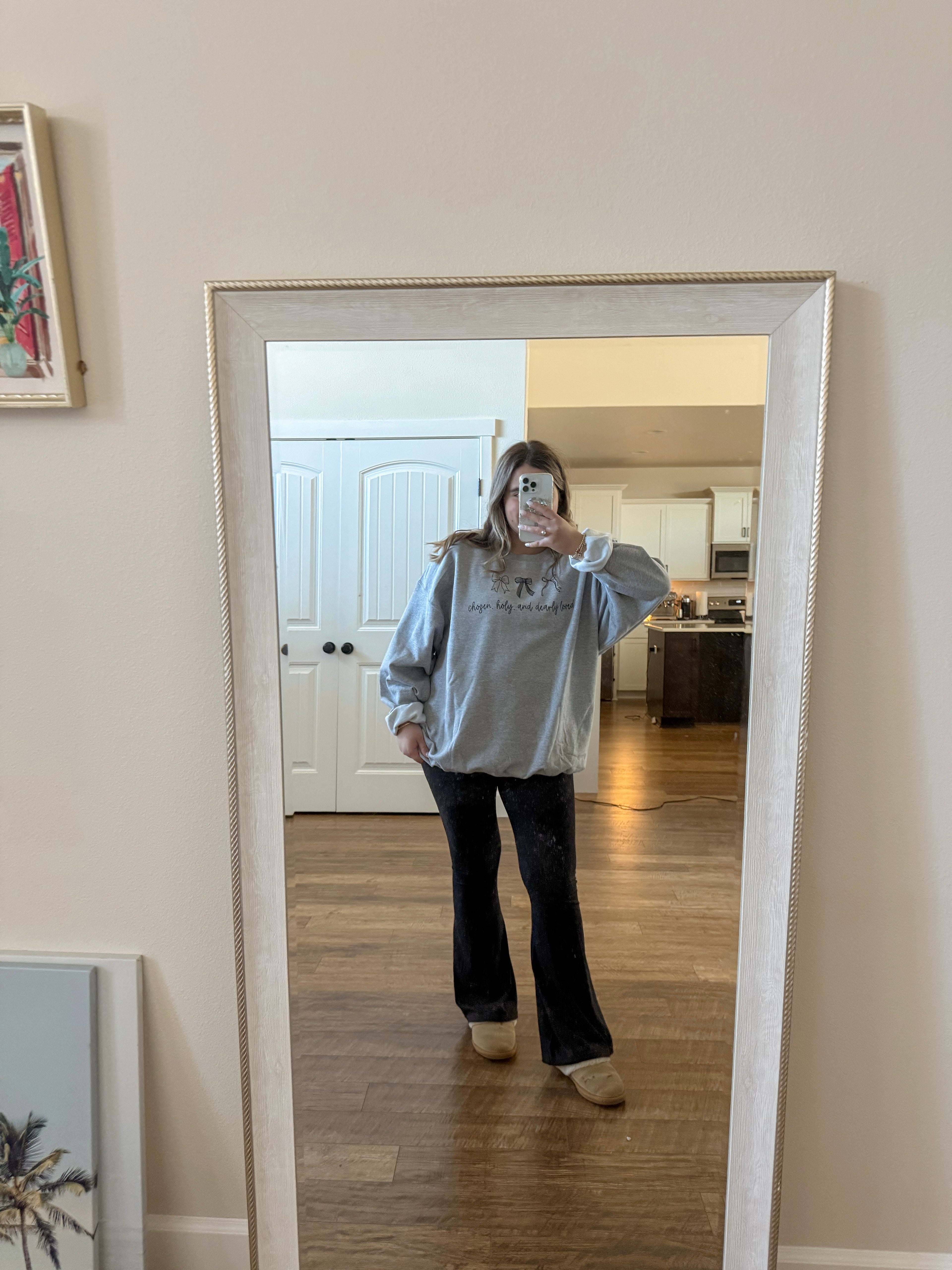 Chosen, holy, and loved crewneck