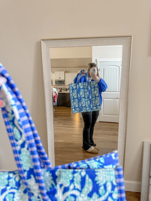 Blue Garden Tote