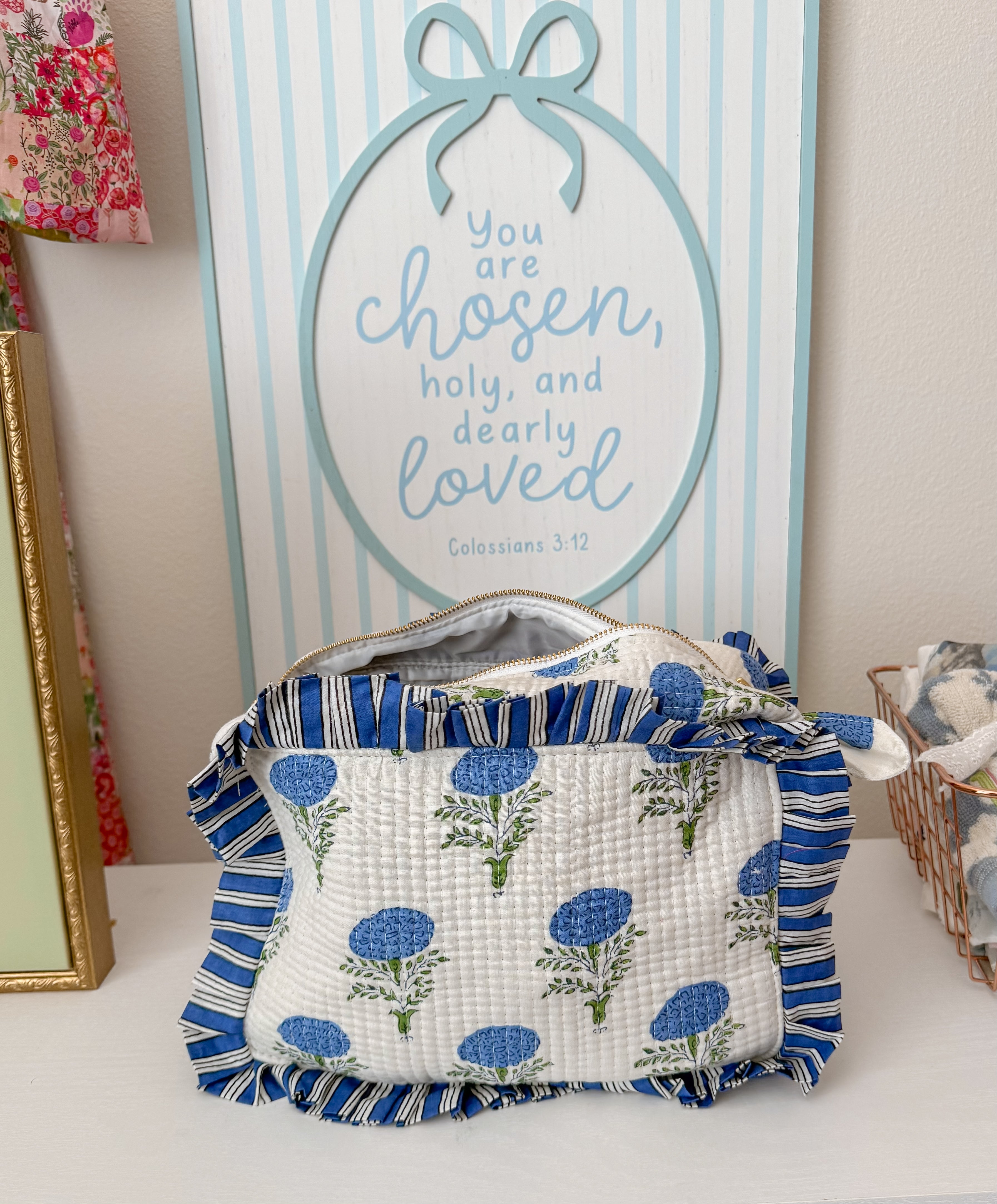 Coastal Charm Cosmetic Bag
