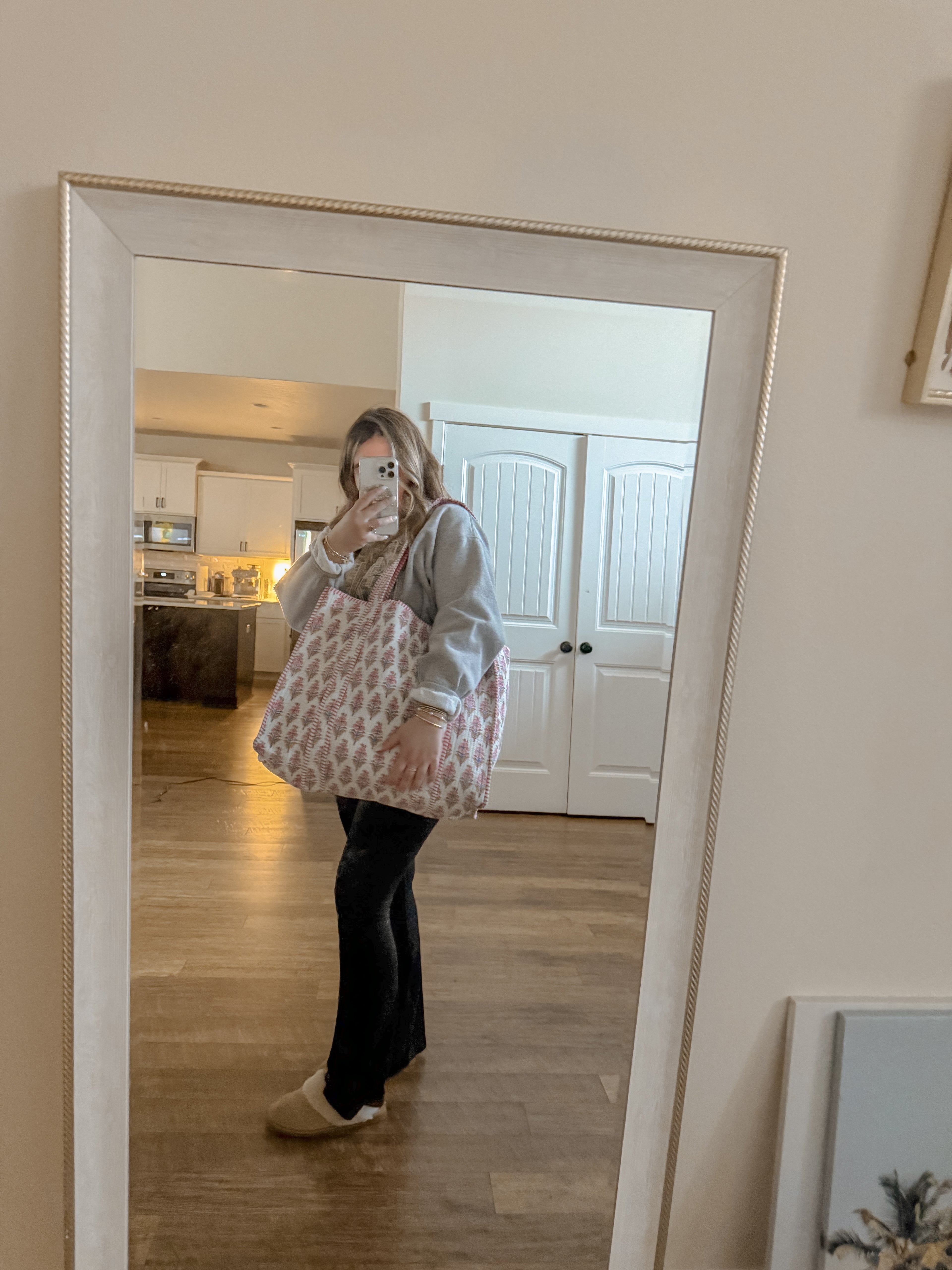 The Large Tote pink floral